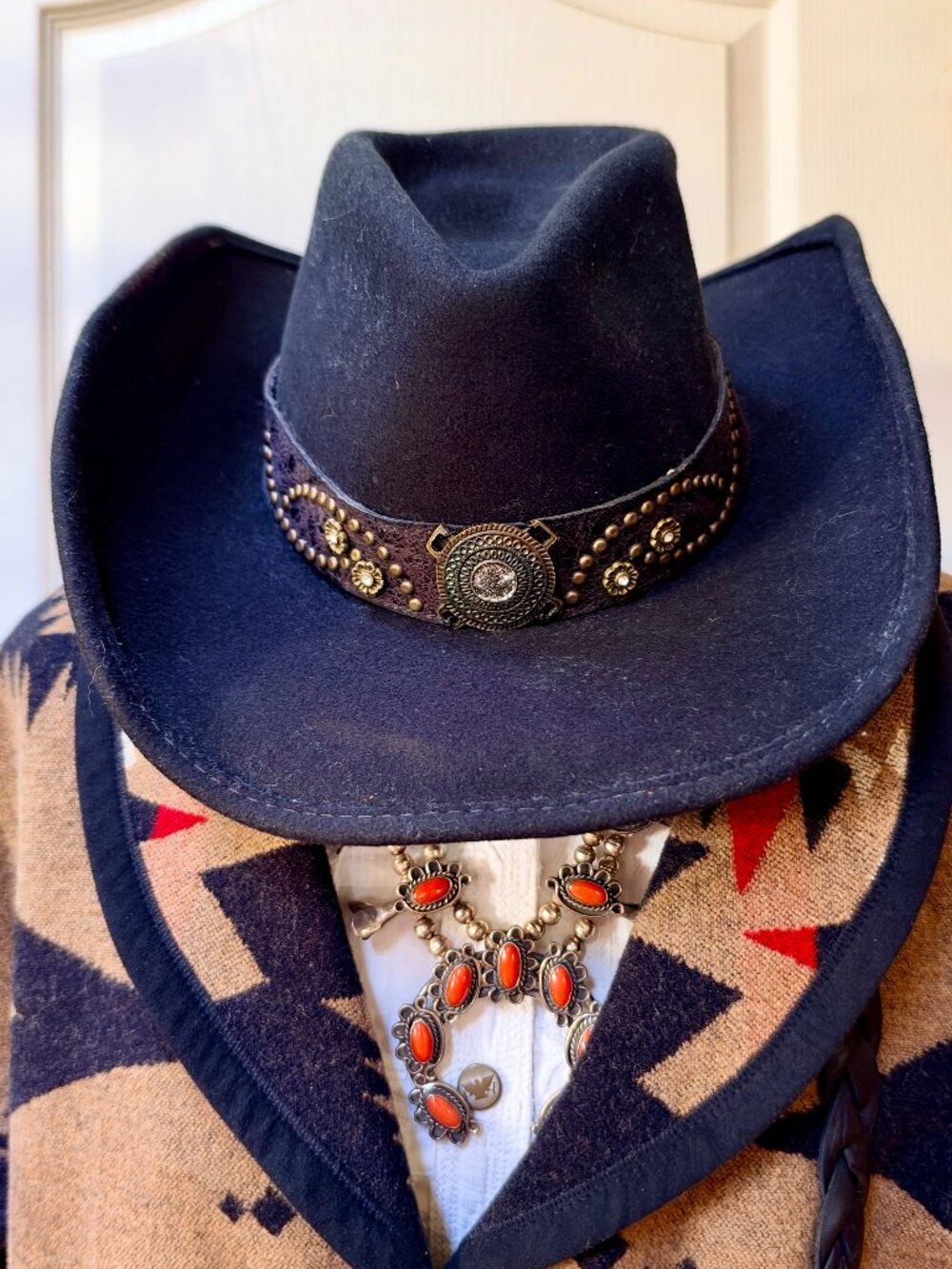 Bullhide Studded Black Felt Hat
